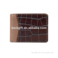 Small Pocket Wallet Crocodile Leather Wallet